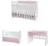 Lorelli Dream Babybett umbaubar, 60x120cm, pink