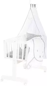 Roba Komplettwiegenset miffy® 40x90cm, weiß lackiert (8950WS210-A)