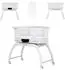 Chipolino Sogno 2-in-1 Beistellbett mit Spieltisch, Fernbedienung, eingebauter Waage, grün
