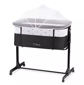Momi REVO Multifunktions-Beistellbett, h&ouml;henverstellbar 72-82cm, mit Rollen (LOZE00021)