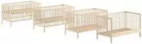 Vipack Babybett "Dino 70/140 mit 3-fach verstellb. Lattenrost, inkl. 3
