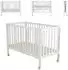 Cangaroo Nova Baby-Gitterbett, Holz, faltbar, höhenverstellbar, weiß