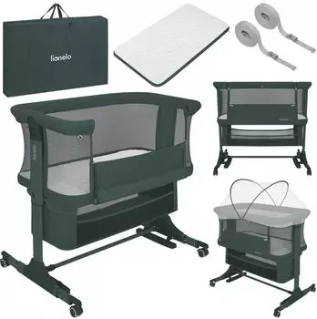 Lionelo Jodie 3in1 Beistellbett grün