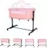 Lorelli Milano 2in1 Beistellbett höhenverstellbar mit Moskitonetz, rosa