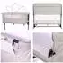 Lorelli Milano 2in1 Beistellbett höhenverstellbar mit Moskitonetz, grau