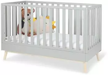 Pinolino Dusk Babybett/Kinderbett 70x140cm, grau (110007)