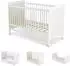 Cangaroo Albero Babybett 2in1 120x60cm Holz, weiß