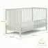 Kids Collective Babybett mit Rausfallschutz, Buchenholz, grün, 70x140cm