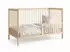 Kids Collective Gitterbett mit Rausfallschutz, Buchenholz, 60x120cm, natur