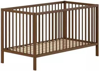 Vipack DINO Babybett 70x140cm, Buche nussbaumfarbig, 3-fach h&ouml;henverstellbar