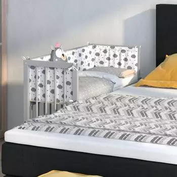 VitaliSpa Sophie Beistellbett grau, 90x40cm (32590)