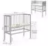 VitaliSpa Sophie Beistellbett grau, 90x40cm (32590)