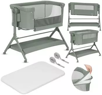 Lionelo Leonie Plus 3-in-1 Reisebett/Wiege bis 9kg, gr&uuml;n (LO-LEONIE PLUS GREEN SAGE)