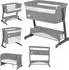 Lionelo Thomi Plus 5-in-1 Beistellbett/Reisebett/Sofa, grau (LO-THOMI PLUS GREY CONCRETE)