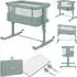 Lionelo Aurora Reisebett 3-in-1 Beistellbett/Wiege, grün (LO-AURORA GREEN SAGE)