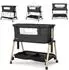 Lorelli Layla 2-in-1 Beistellbett faltbar, mit Matratze & Moskitonetz, schwarz