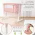 Costway Beistellbett 3-in-1 Reisebett, 5-stufig höhenverstellbar, mit Matratze, rosa
