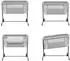 KIKKABOO Noah 2025 Co-Sleeping-Beistellbett, silber (31003020103)