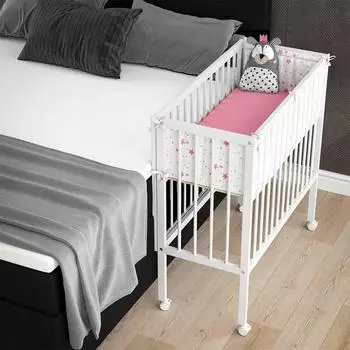 VitaliSpa Sophie Beistellbett wei&szlig;, Holz, 40x90cm (33008)