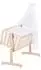 Roba Sternenzauber Babywiege 2-in-1 Stubenwagen, 40x90cm, grau, Holz natur