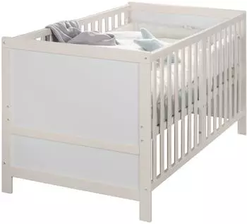 Roba Easy Sleep Gitterbett 70x140cm, 3-fach höhenverstellbar, hellgrau (0194NG-M)