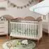 VitaliSpa Malia Babybett 70x140cm, weiß/Artisan Eiche, mit Matratze (58591)