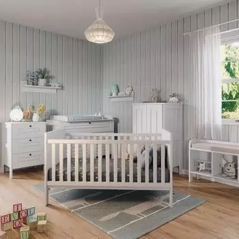 VitaliSpa Ajaton Babybett wei&szlig;, 70x140cm (50048)