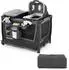 Costway Reisebett 5-in-1 mit Stubenwagen, Wickelauflage & Rollen, grau
