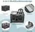 Costway Reisebett 5-in-1 mit Stubenwagen, Wickelauflage & Rollen, grau