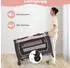 Costway Beistellbett 5-in-1 mit Matratze und Rollen, rosa, bis 36 Monate