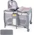 Costway 5-in-1 Baby-Reisebett mit Matratze, Wickeltisch und Wiege, rosa