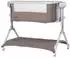 Chipolino Electra Beistellbett Schaukelfunktion, Musik, Moskitonetz, Matratze, hellbraun