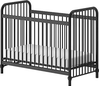 Vipack Bronxx Babybett 60x120cm, mattschwarz (BRBB6018)