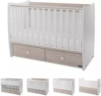 Lorelli Matrix New Babybett 120x60cm, hellbraun/wei&szlig; (10150600045P)