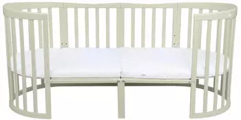Waldin Bettverlängerung auf 174cm für Babybett 7in1, olive