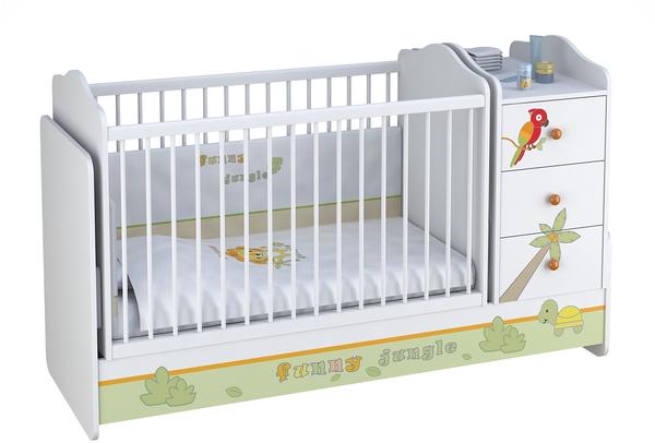 Polini Kids Kombi-Kinderbett Basic mit Kommode