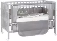 roba safe asleep Room Bed 60 x 120 cm 'Little Stars', Beistellbett inkl. Zubeh&ouml;r,