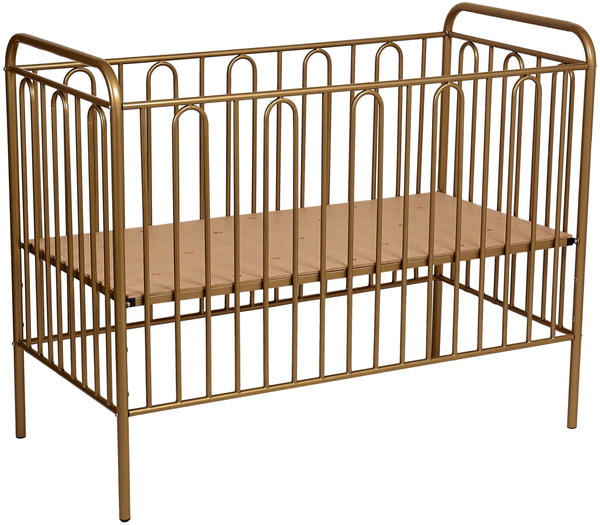 Polini Kids Kinderbett Gitterbett aus Metall Vintage 110 bronze