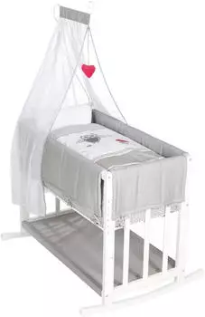 Roba Stubenbett Adam & Eule 4-in-1 wei&szlig;