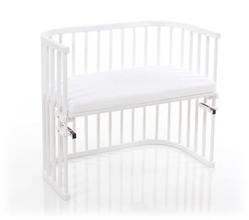 Babybay Maxi Beistellbett weiß lackiert mit Matratze Classic Soft