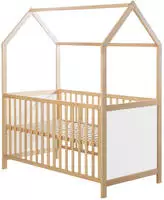 roba Hausbett 70 x 140 cm - FSC zertifiziert - Babybett in Hausoptik -