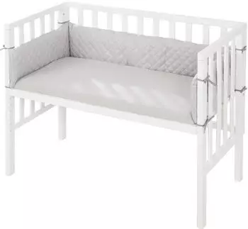 Roba Beistellbett 2in1 roba Style silbergrau