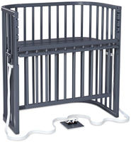 babybay Beistellbett Grau Boxspring Comfort Plus