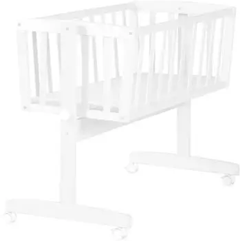 Roba Babywiege inkl Matratze 40x90cm Holz wei&szlig; (8950WE-1)