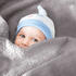Bestlivings Baby Kuscheldecke 70x100cm grau
