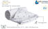 Medi Partners Babydecke Minky 75x100cm graue Sterne/weiß