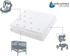 Medi Partners Babydecke Minky 75x100cm graue Sterne/weiß