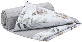 Medi Partners Babydecke Waffle 75x100cm Hirsche Blätter