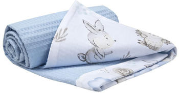 Medi Partners Babydecke Waffle 75x100cm Hirsche und Igel