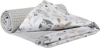 Medi Partners Babydecke Waffle 75x100cm Lichtung/grau